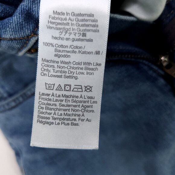 Madewell The Momjean Short Size 25 Women's Blue Denim Fringe High Rise - Picture 8 of 9